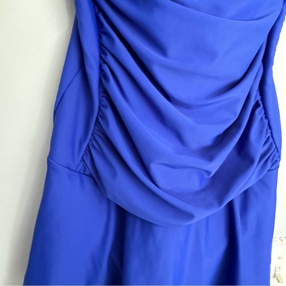 Venus  St Tropez one piece women’s swimsuit/swim dress sapphire blue skirted - Picture 3 of 5